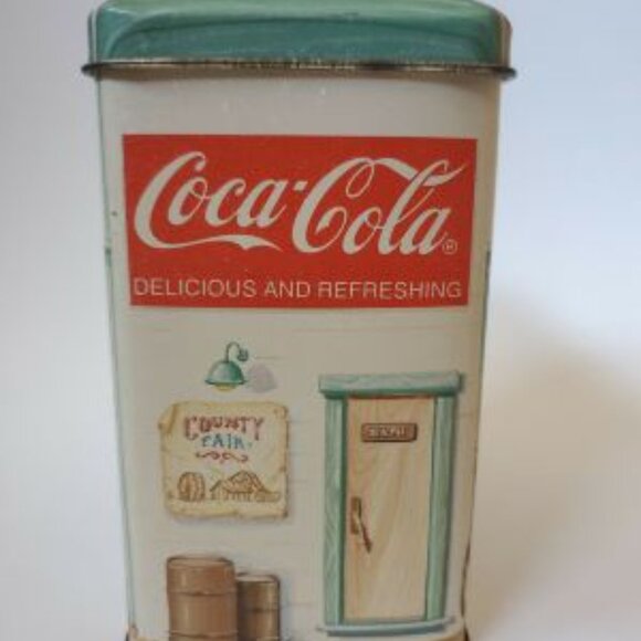 VINTAGE!! 1992 Felix's Filling Stop Gas Station Coca Cola Collectors Tin Can - Picture 2 of 7